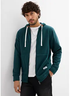 Hettejakke i fleece med påsatte lommer, bonprix