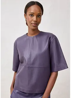 Skinntunika i lammenappa, bonprix