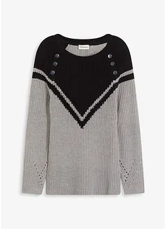 Genser med knapper, bonprix