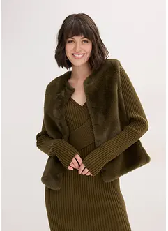 Vest i pelsimitasjon, bonprix