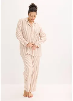 Flanell-pyjamas med gavepose, bonprix