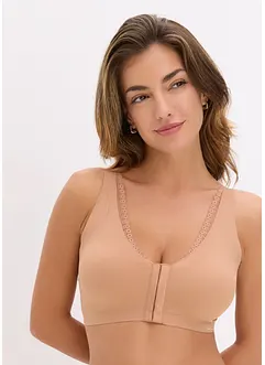 Vattert Feel Comfort Lasercut-BH uten bøyle med lukning foran, bonprix