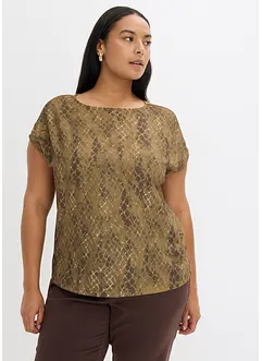 Topp i vevd miks, bonprix