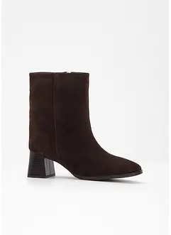 Ankelstøvletter i skinn, bonprix