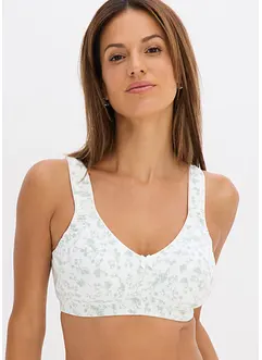 BH uten bøyle med økologisk bomull (2-pack), bonprix