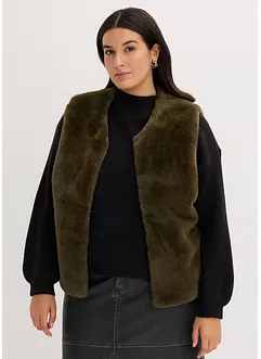 Vest i pelsimitasjon, bonprix