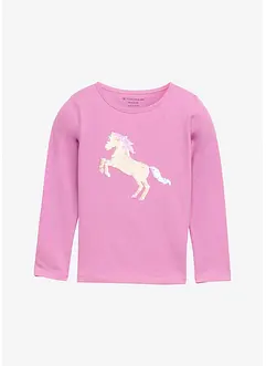 Langermet topp fra Tom Tailor av 100% bomull, Tom Tailor