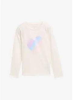 Langermet topp fra Tom Tailor av 100% bomull, Tom Tailor