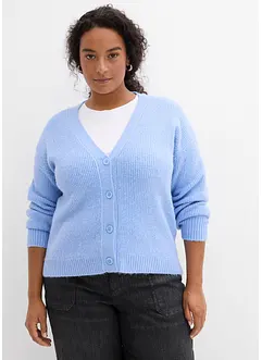 Ribbestrikket cardigan, bonprix