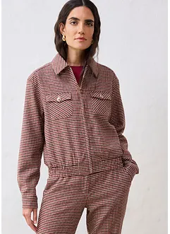 Bomberjakke i myk ullmiks, bonprix