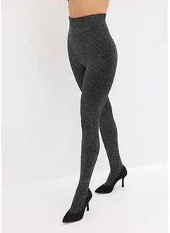 Varmende strømpebukse i glitrende fleecemateriale, bonprix