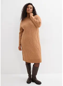 Kabelstrikket kjole, bonprix