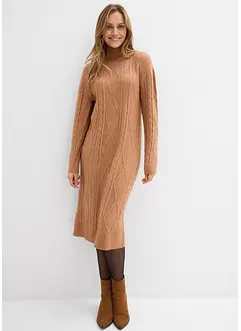 Kabelstrikket kjole, bonprix