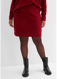 Kabelstrikket skjørt, bonprix