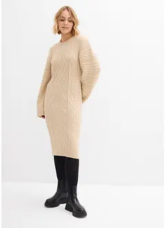 Strikket midikjole, bonprix