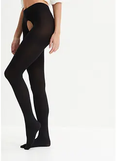 Ugjennomsiktig strømpebukse ouvert 80 den, bonprix