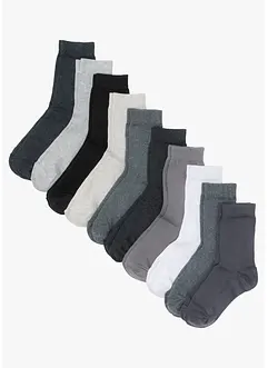 Sokker med økologisk bomull (10-pack), bonprix