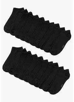 Sneakerssokker med økologisk bomull (20-pack), bonprix