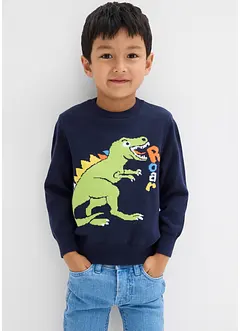 Finstrikket genser i 100% bomull, bonprix