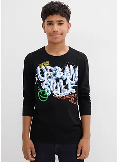 Langermet topp i 100% økologisk bomull, bonprix