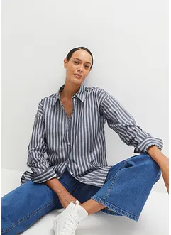 Skjortebluse i 100% bomull, bonprix