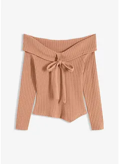 Ribbet genser, bonprix