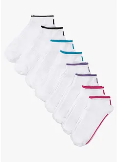 Sneakerssokker med økologisk bomull (8-pack), bonprix