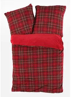 Vendbart sengesett i Cashmere Touch-materiale med rutemønster, bonprix