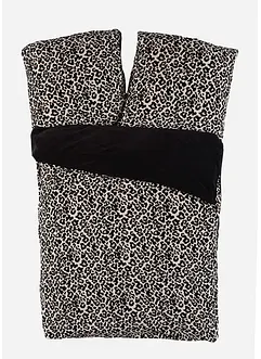 Vendbart sengesett med kasjmir-touch og leopardmønster, bonprix