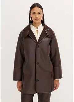 Jakke i imitert lammeskinn, bonprix