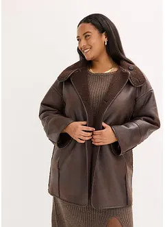 Jakke i imitert lammeskinn, bonprix