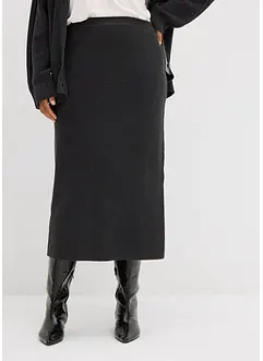 Strikket skjørt i 100% bomull, bonprix