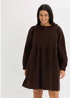 Kordfløyelkjole av bomull, bonprix