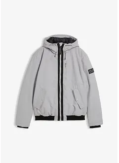 Vinterjakke i bomberjakke-modell med hette og sporty detaljer, bonprix