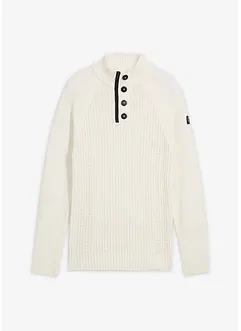 Genser med resirkulert bomull og ståkrage, bonprix