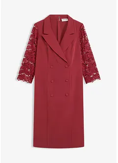 Blazer-kjole med blondeermer, bonprix