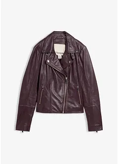 Bikerjakke i nappaskinn, bonprix