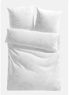 Sengesett med snøfnugg, bonprix