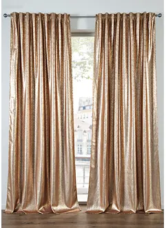 Fløyelsgardin med glans, fås også i ekstra lang (1-pack), bonprix