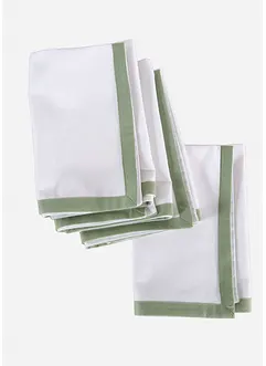 Tøyservietter i økologisk bomull (4-pack), bonprix