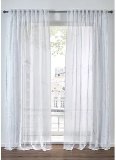 Gardin med dempet glanstrykk (1-pack), bonprix