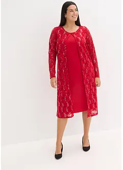 Kjole med blonder (2-delt sett), bonprix