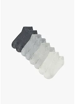 Sneakerssokker med økologisk bomull (8-pack), bonprix