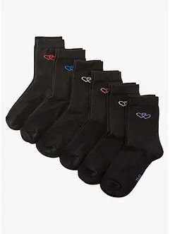 Sokker, økologisk bomull (6-pack), bonprix