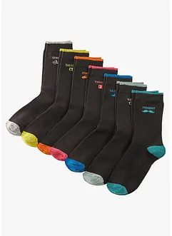 Sokker til ukedagene, økologisk bomull (7-pack), bonprix