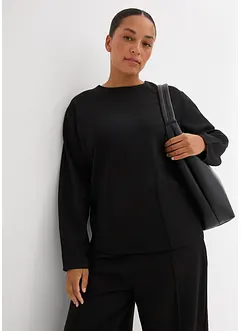 Langermet topp i Punto di Roma-materiale, bonprix