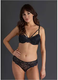 Vattert BH i delikat Eyelash-blondemateriale, bonprix