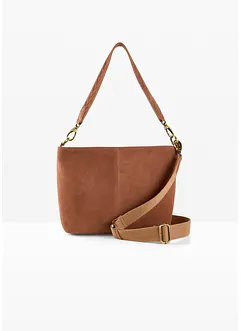 Håndveske i imitert semsket skinn, bonprix