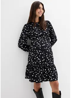 Mamma-skjortekjole i 100% viskose med hjertemønster, bonprix