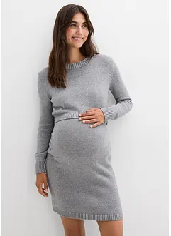 Todelt mammasett  med genser og skjørt av bomull med glansgarn, bonprix